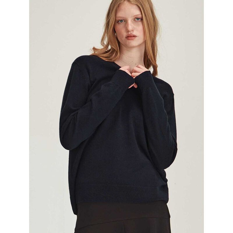 Caroline Sills Lucy Cashmere V Neck Jumper image number 2